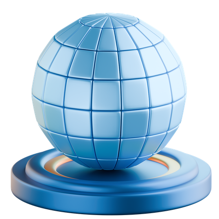 Globo global  3D Icon