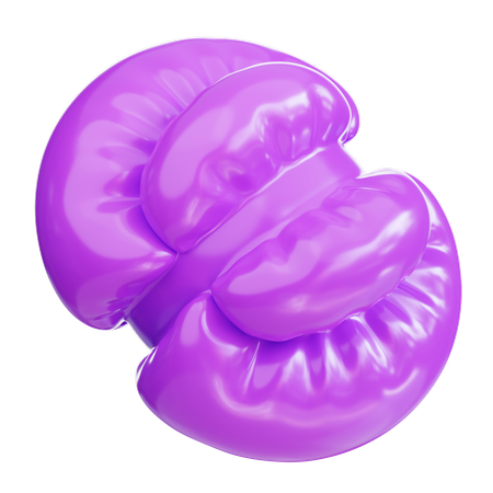 Globo inflable morado  3D Icon