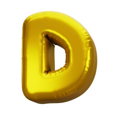 Globo letra d  3D Icon
