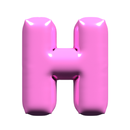 Globo letra h  3D Icon