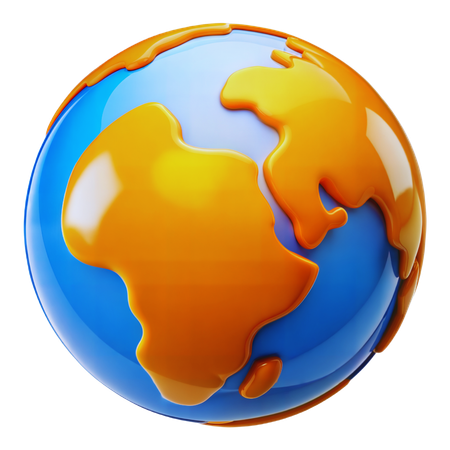 Globo terraqueo  3D Icon