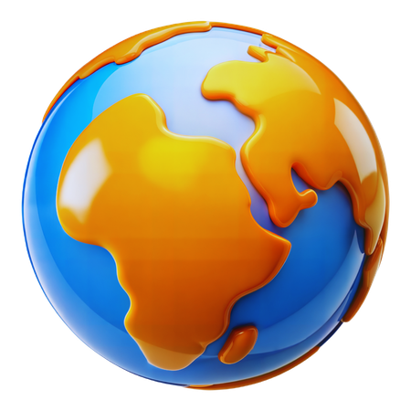 Globo Mundial  3D Icon