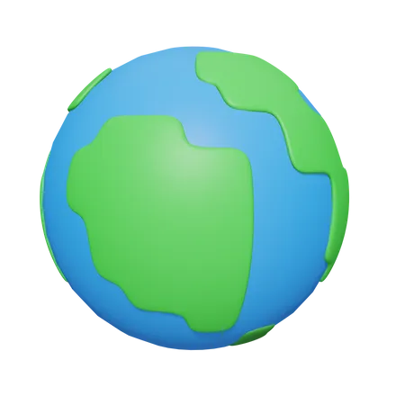 Globo Mundial  3D Icon