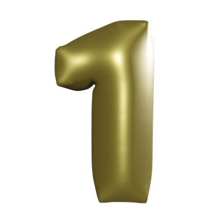 Globo numero 1  3D Icon