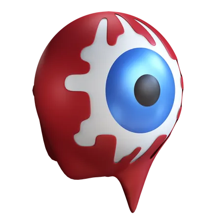Globo ocular sangrento  3D Illustration