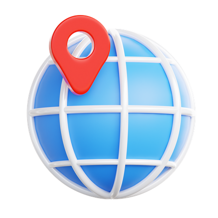 Alfiler del globo  3D Icon