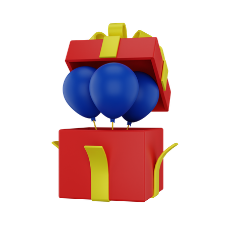 Regalo de globo  3D Icon