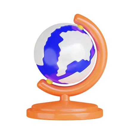 Globo de mesa  3D Illustration