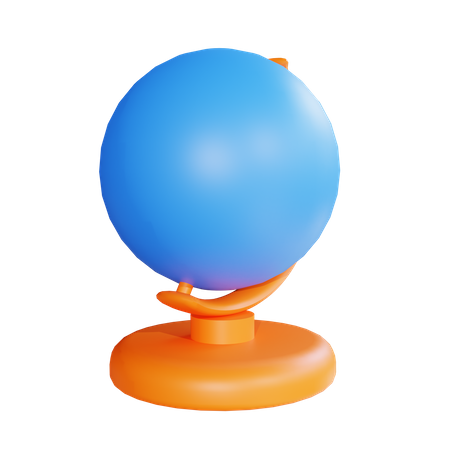 Globo de mesa  3D Illustration