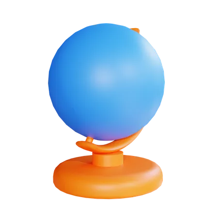 Globo de mesa  3D Illustration