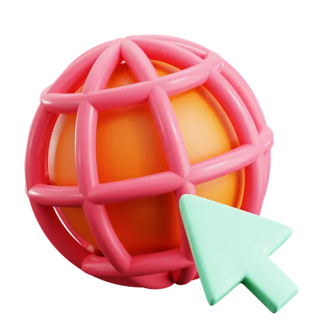 Globo web  3D Icon