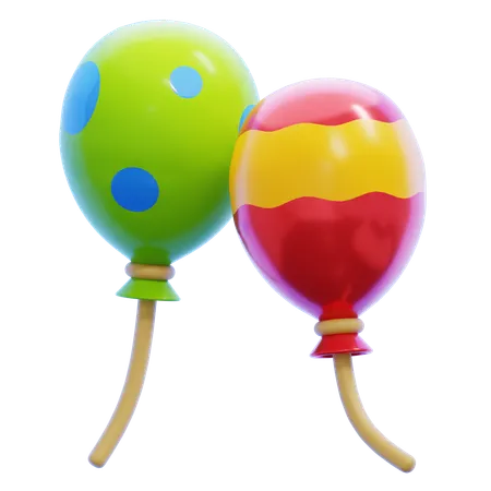 Globos  3D Icon