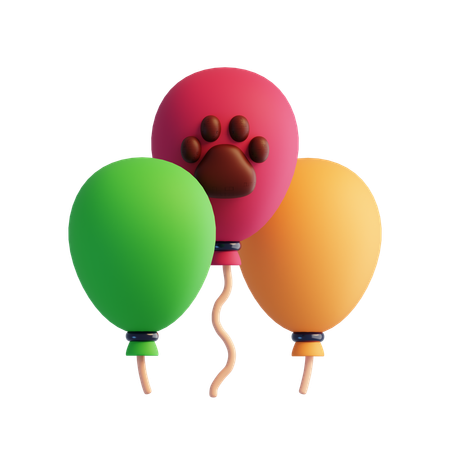 Globos de animales  3D Icon