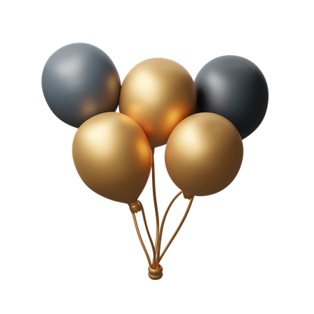 Globos de fiesta  3D Icon