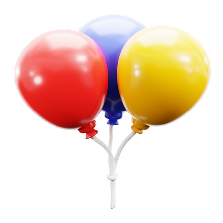 Globos de fiesta  3D Icon