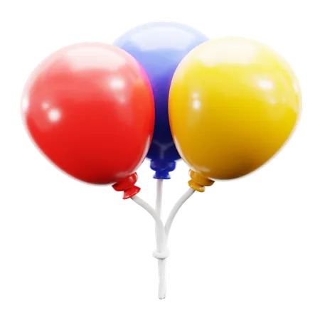 Globos de fiesta  3D Icon