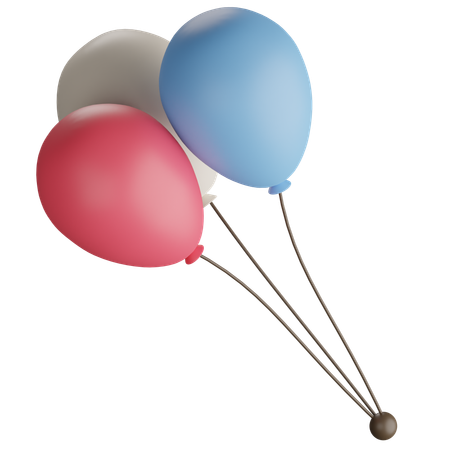 Globos de fiesta  3D Icon