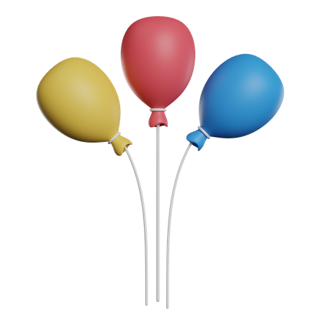 Globos de fiesta  3D Icon