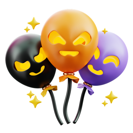 Globos de halloween  3D Icon