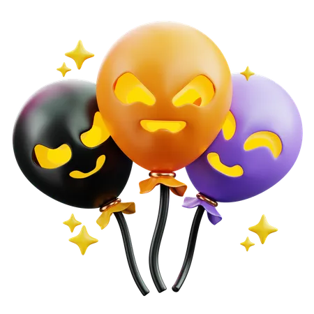 Globos de halloween  3D Icon