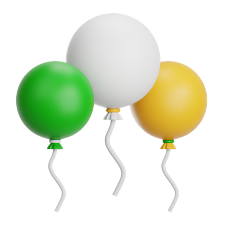 Globos de san patricio  3D Icon