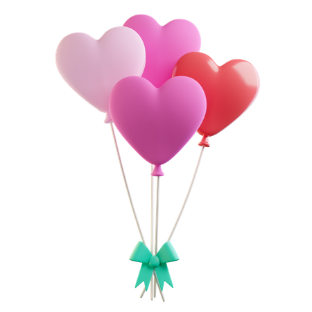 Globos de san valentin  3D Icon