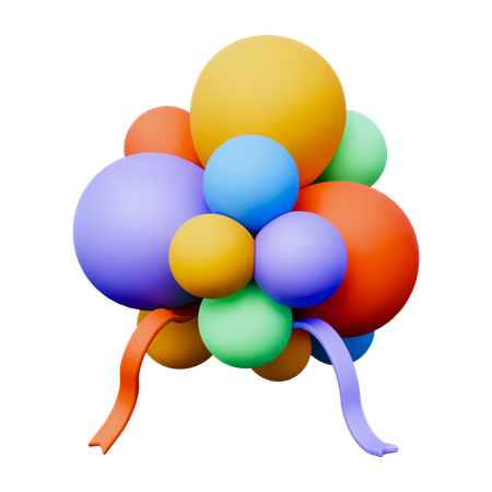 Globos decoracion  3D Icon