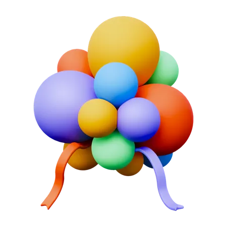 Globos decoracion  3D Icon