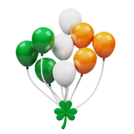 Globos del día de san patricio  3D Icon