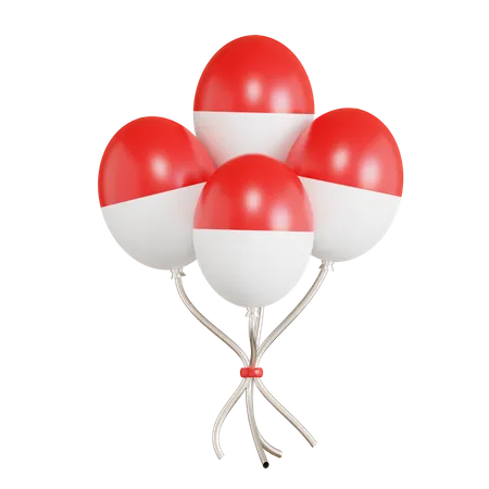 Globos indonesios  3D Icon