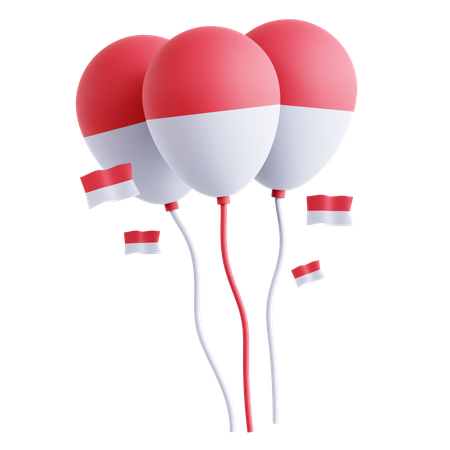 Globos indonesios  3D Icon