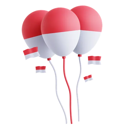 Globos indonesios  3D Icon