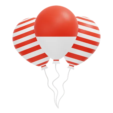 Globos indonesios  3D Icon