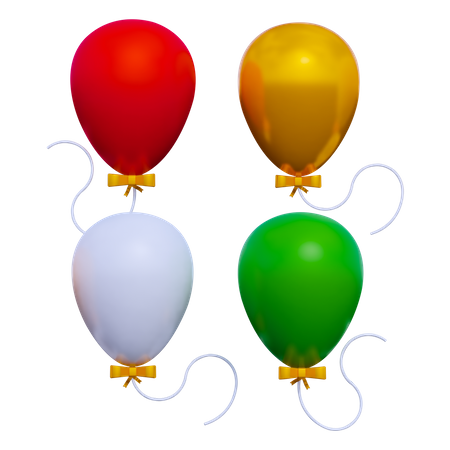 Globos de navidad  3D Icon