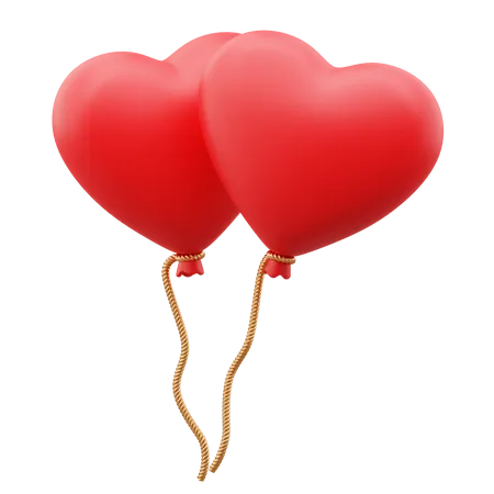 Globos de san valentin  3D Icon