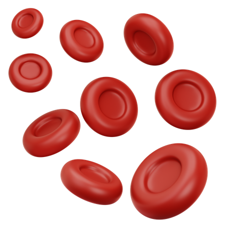 Des globules rouges  3D Icon