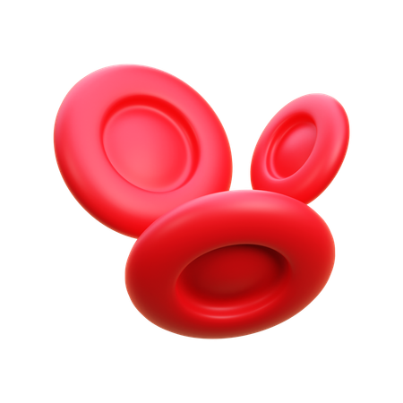 Las células rojas de la sangre  3D Icon