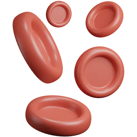 Las células rojas de la sangre  3D Icon