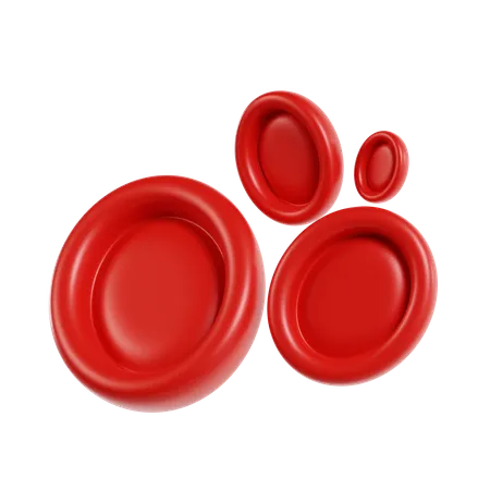 Las células rojas de la sangre  3D Icon