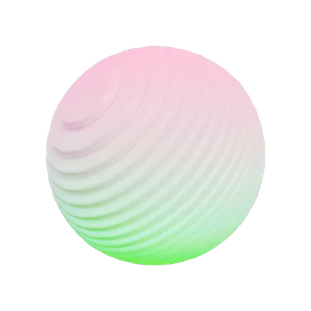 Globus abstrakt form  3D Icon