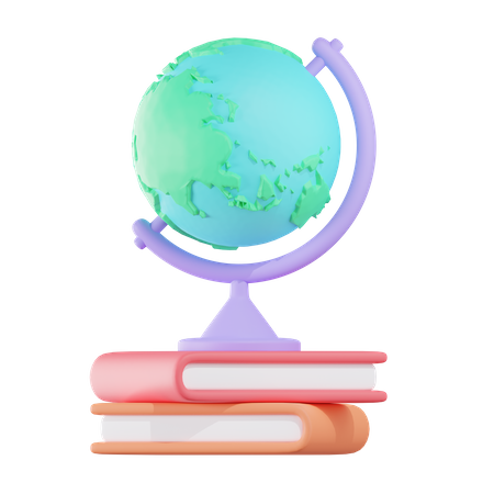 Globus Buch  3D Icon