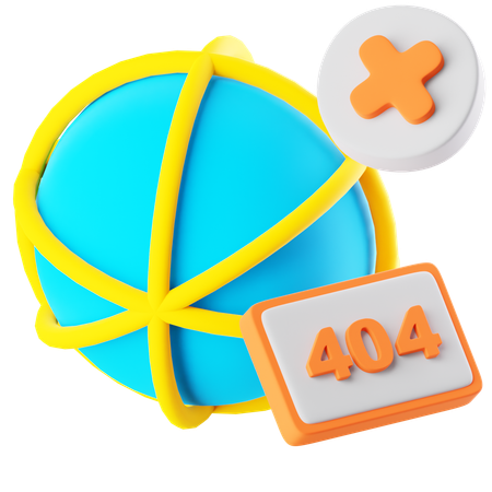 Globus getrennt  3D Icon