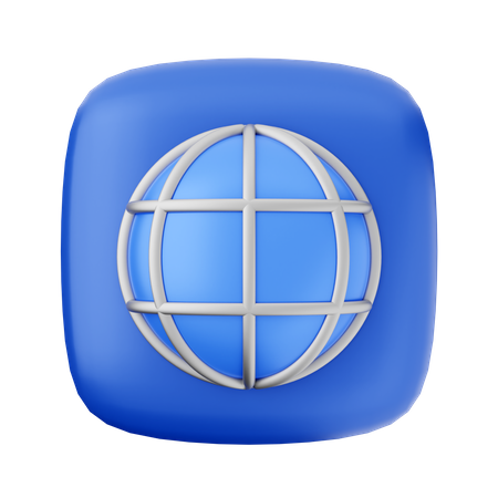 Globus Internet  3D Icon