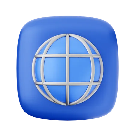 Globus Internet  3D Icon