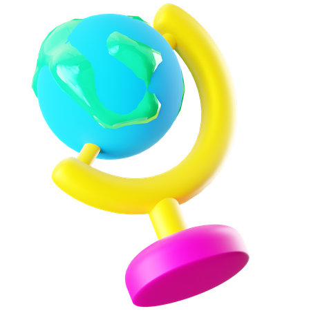 Globussymbol  3D Icon