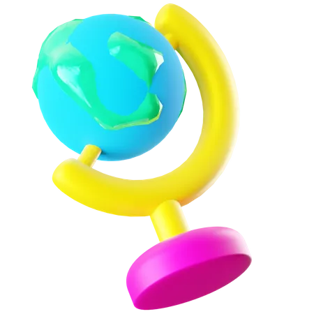 Globussymbol  3D Icon