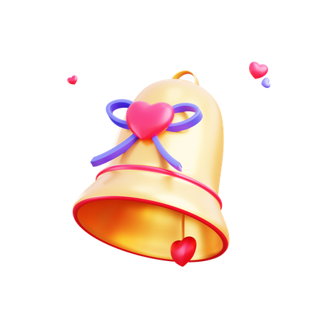Glocke der Liebe  3D Illustration
