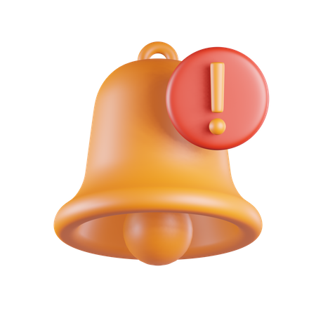 Glockenalarm-Benachrichtigung  3D Icon