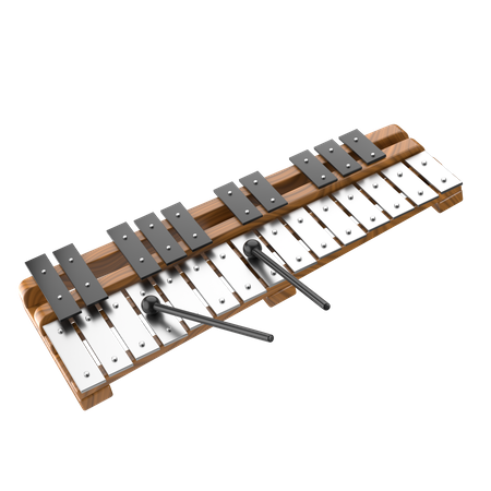 Glockenspiel 3D Illustration
