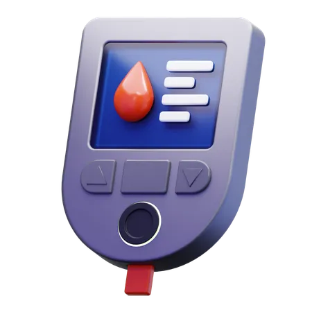 血糖値計  3D Icon